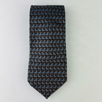 Cezani Necktie Tie 100% Silk Handmade Geometric Squares