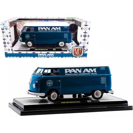 1960 Volkswagen Delivery Van "Pan Am" Turquoise with White Top Limited Editio...