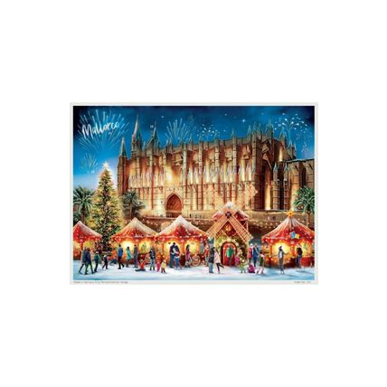 ADV333 - Sellmer Advent Calendar - Christmas Market at the Palma Mallorca Cat...