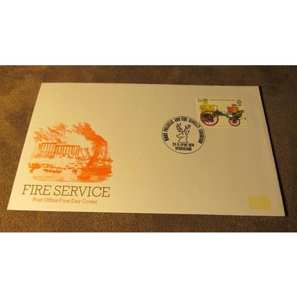 1974 GB FDC Cover - Fire Service / Brigade & Philatelic Exhibition - Sunderland