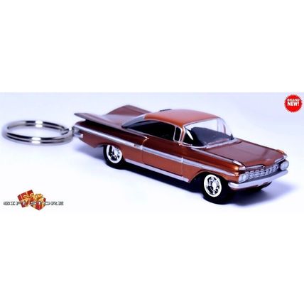 RARE KEYCHAIN 1959/60 GOLD CHEVY BEL AIR IMPALA CUSTOM Ltd Ed GREAT GIFT