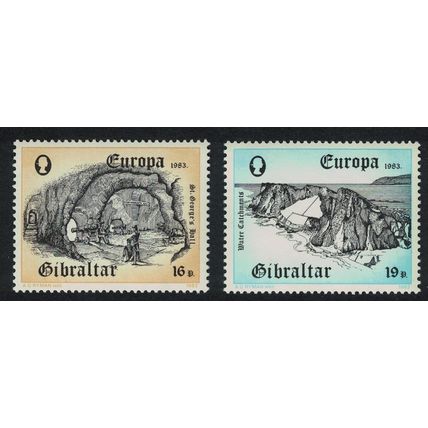 Gibraltar Inventions Europa CEPT 2v 1983 MNH SG#491-492 Sc#447-448