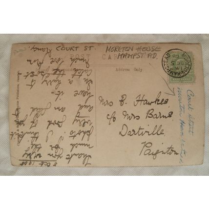 1908 postcard Court Street, Moretonhampstead, Devon