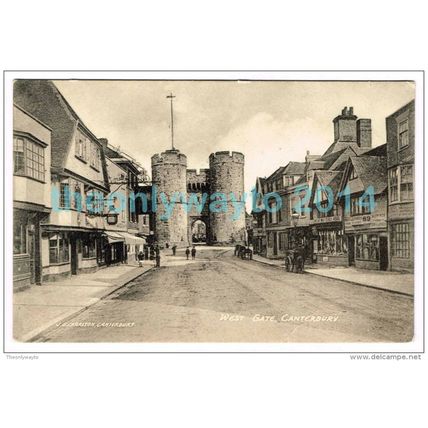 WEST GATE (2), CANTERBURY, KENT, ENGLAND, c1900/10s?, Postcard