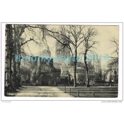 CANTERBURY CATHEDRAL FROM NE, KENT, ENGLAND, c1920s?, Postcard