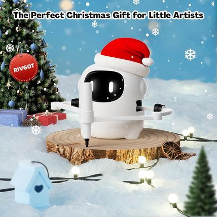 Drawing Robot for Kids with 150 Cards, Voice Interactive Educational Drawing Mac