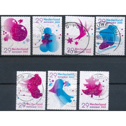 Christmas: 7 Values - Netherlands 2005 - Used Hinged