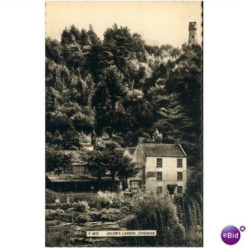 Vintage Harvey Barton postcard - Jacob's Ladder, Cheddar, Somerset - V 6832