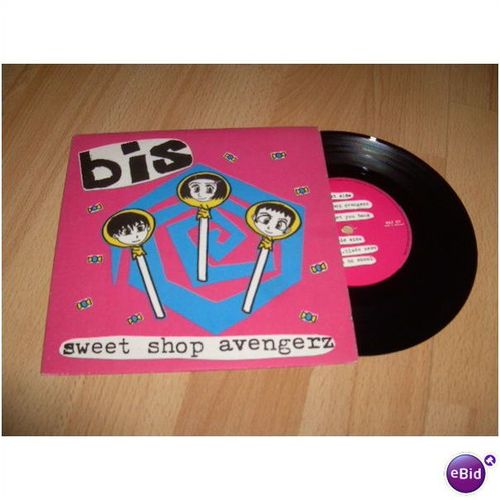 bis, sweet shop avenger. 1997 7" p/s.wiiija, wij 67