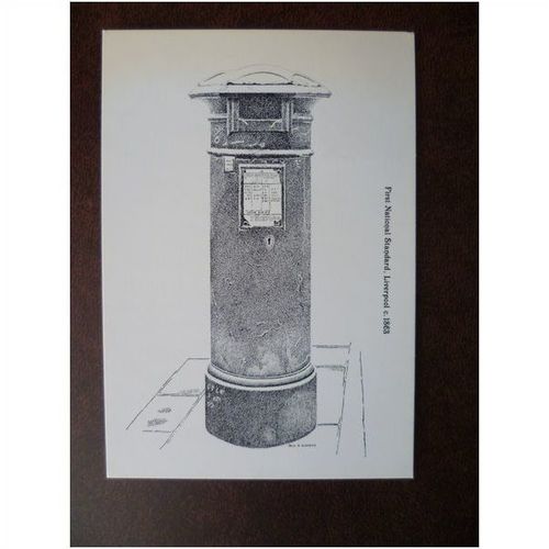 Liverpool Victoria Pillar Box 1981 NWPB 4B Postcard FDI Postal History 1st print