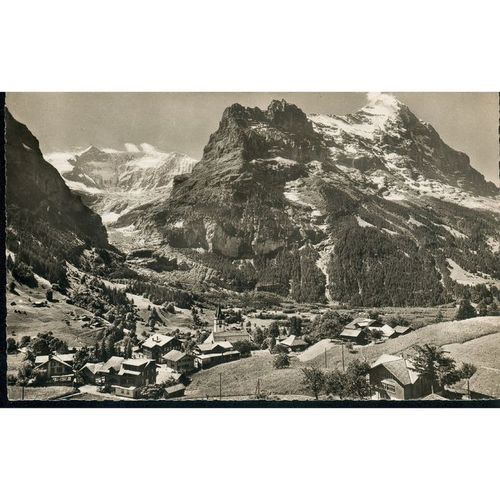 Switzerland Postcard - Grindelwald - Fiescherhorner u. Eiger 1659
