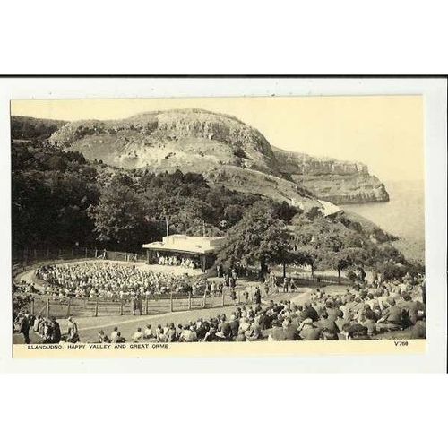 Wales LLANDUDNO Happy Valley & Great Orme Postcard by Photochrom (V768)