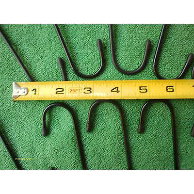 10 Pcs 5 inch S-Hooks Black w/PVC Display Plant Hanging Home Shop Garage Garden