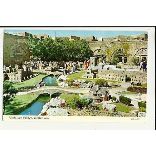 Sussex EASTBOURNE Miniature Village Postcard by Skilton (ET.4878)