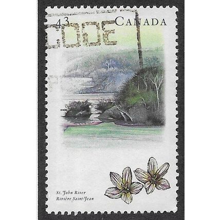 CAN 1993 43c 'RIVERS- ST JOHN RIVER' (3RD SERIES) FINE USED (EBID71-282)