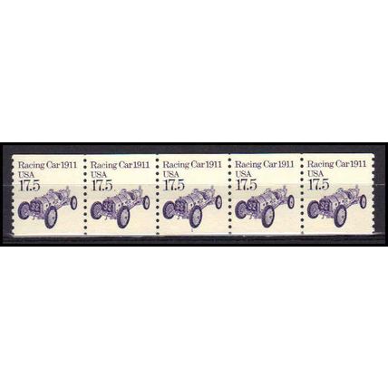 2262 17.5c Race Car Fine MNH Dry Gum PNC 1/5 X0956