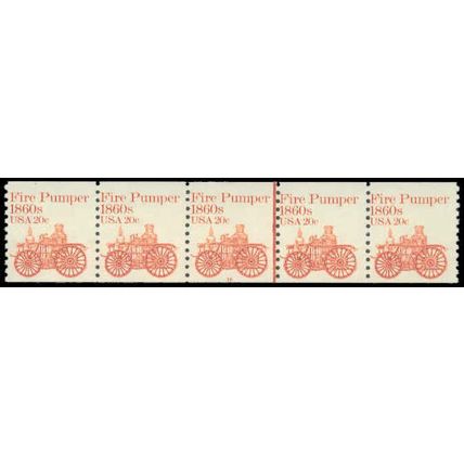 1908v 20c Fire Pumper Fine MNH Dry Gum PNC 16/5 P0537