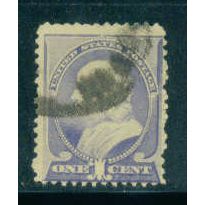Used 212 1c Benjamin Franklin Average Plus M01491