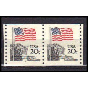 1895a 20c U.S. Flag Very Fine MNH SG CNP Left 6 PA0244