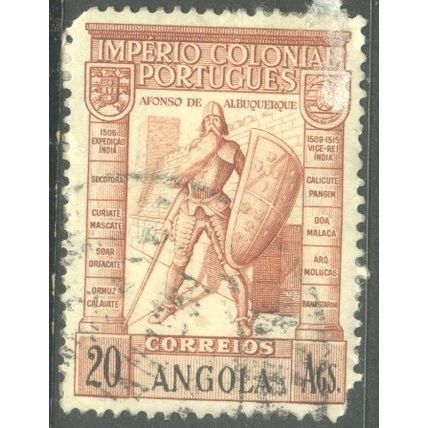 Angola 1938 - 20A reddish brown/black - Afonso de Albuquerque - used