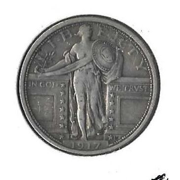 1917 Type I US Standing Liberty Quarter VF/XF