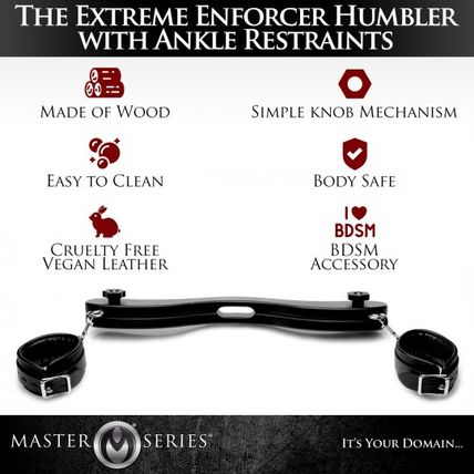The Extreme Enforcer Humbler w Ankle Restraints Master Series Bondage BDSM S&M S