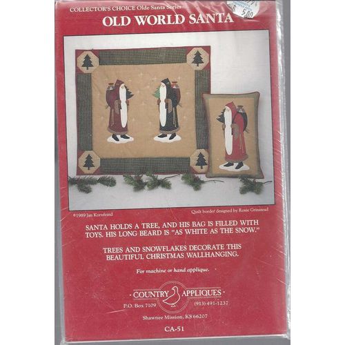 Sewing PATTERN Old World Santa