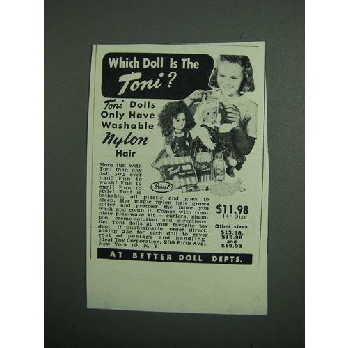 1951 Toni Dolls Ad - Which Doll is the Toni?