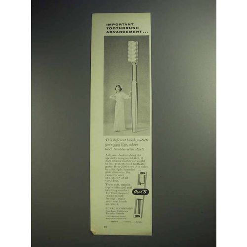 1959 Oral B Toothbrush Ad - Important Advancement