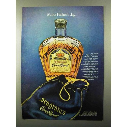 1971 Seagram's Crown Royal Whisky Ad - Father's Day