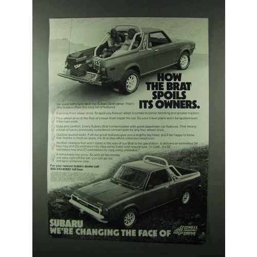 1979 Subaru Brat Ad - Spoils Its Owners