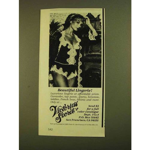1979 Victoria's Secret Lingerie Ad - Beautiful Lingerie