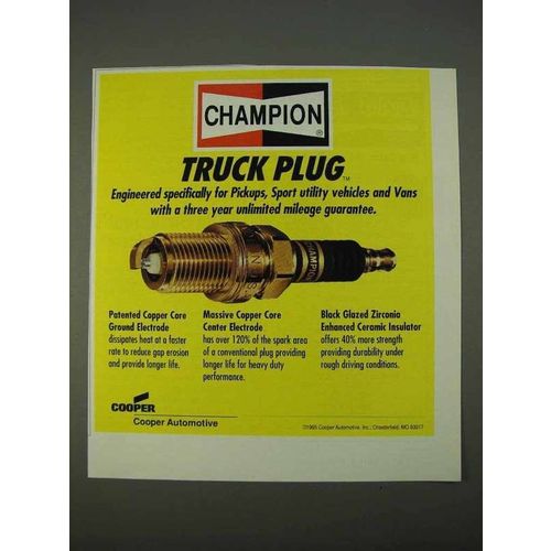 1995 Champion Truck Plug Ad - Specifically for Pickups