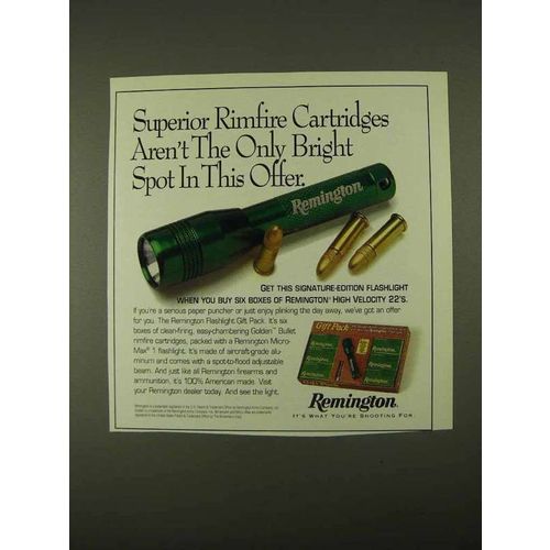 1994 Remington Rimfire cartridges Ad - Bright Spot