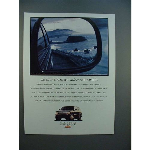 1995 Chevrolet Chevy Blazer Ad - Mirrors Roomier