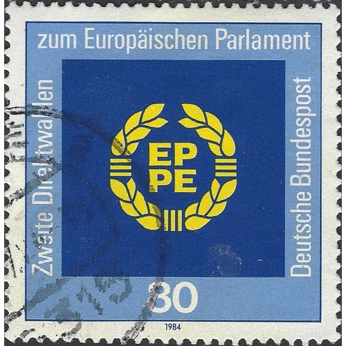 GERMANY, European Parliament elections, blue 1984, 80pf