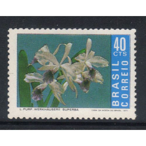 BRAZIL 1971 ORCHID MINT