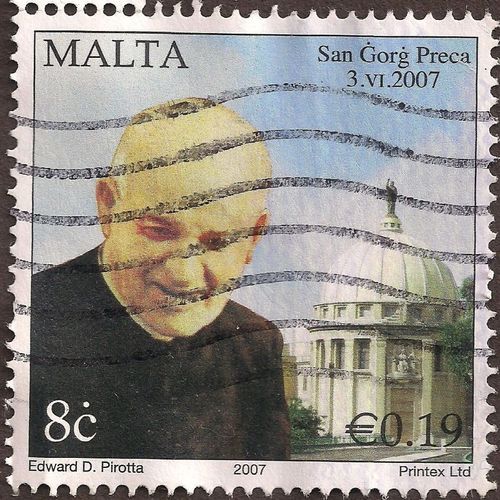 MALTA, San Gorg Preca, full colour 2007, Euro 0.19