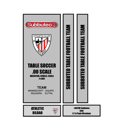 Tabletop Football Subbuteo Box Label athletic Bilbao (SPA) 2020 away