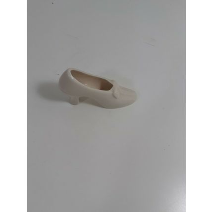 Collectible antique miniature white porcelain shoe (7)