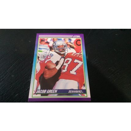1990 Score Football Card # 114 Jacob Green Excellent-Mint (6) Seattle Seahawks