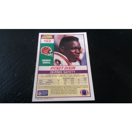 1990 Score Football Card # 152 Rickey Dixon Ex-Mt (6) Cincinnati Bengals