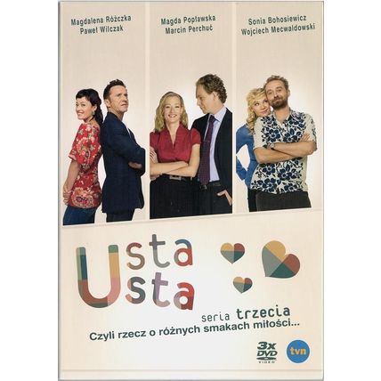 Usta Usta - seria 3 (DVD 3 disc) Pawel Wilczak, Magdalena Rozczka POLSKI POLISH