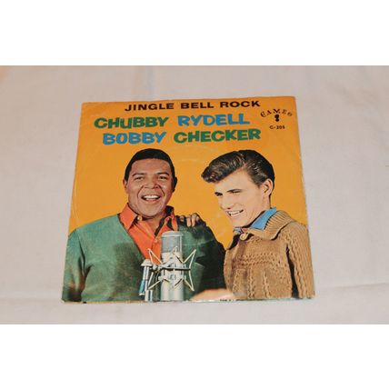 Chubby Checker & Bobby Rydell 45 & Picture Sleeve-JINGLE BELL ROCK/JINGLE BELL I