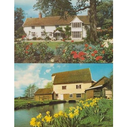 Letheringham Mill House Easton Suffolk Village Stately Home 1970s 2x Postcard