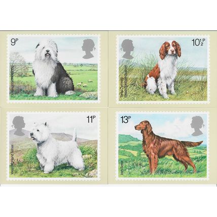 GB 1979 February PHQ M set of 4 British Dogs