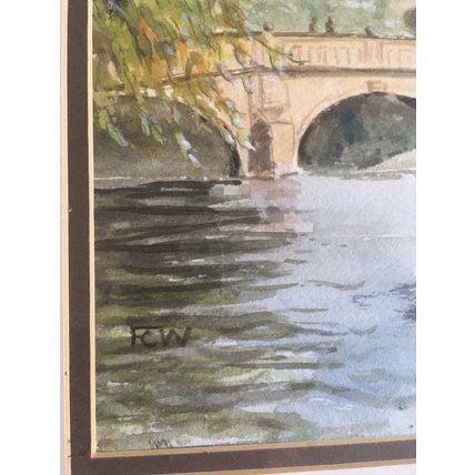 Original Watercolour Painting By Fred Williams “Cambridge The Backs”