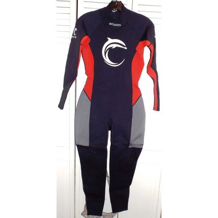 Excellent Ocean Tec Atlantis Dolphin Cay 10 Womens Fullsuit Wetsuit Black Red