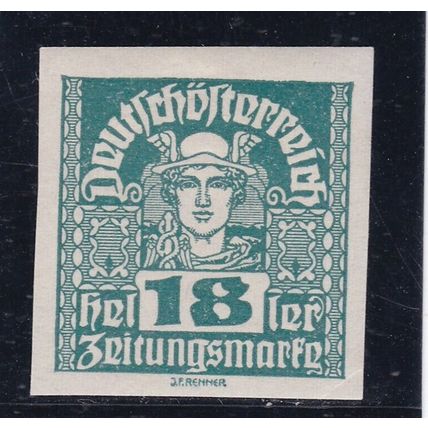 Austria 1920 Mercury 18 Heller Mint Hung SG 374a VGC