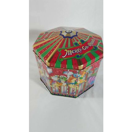 M&M's Metal Tin Collector Merry-Go-Round Carousel Christmas 1997